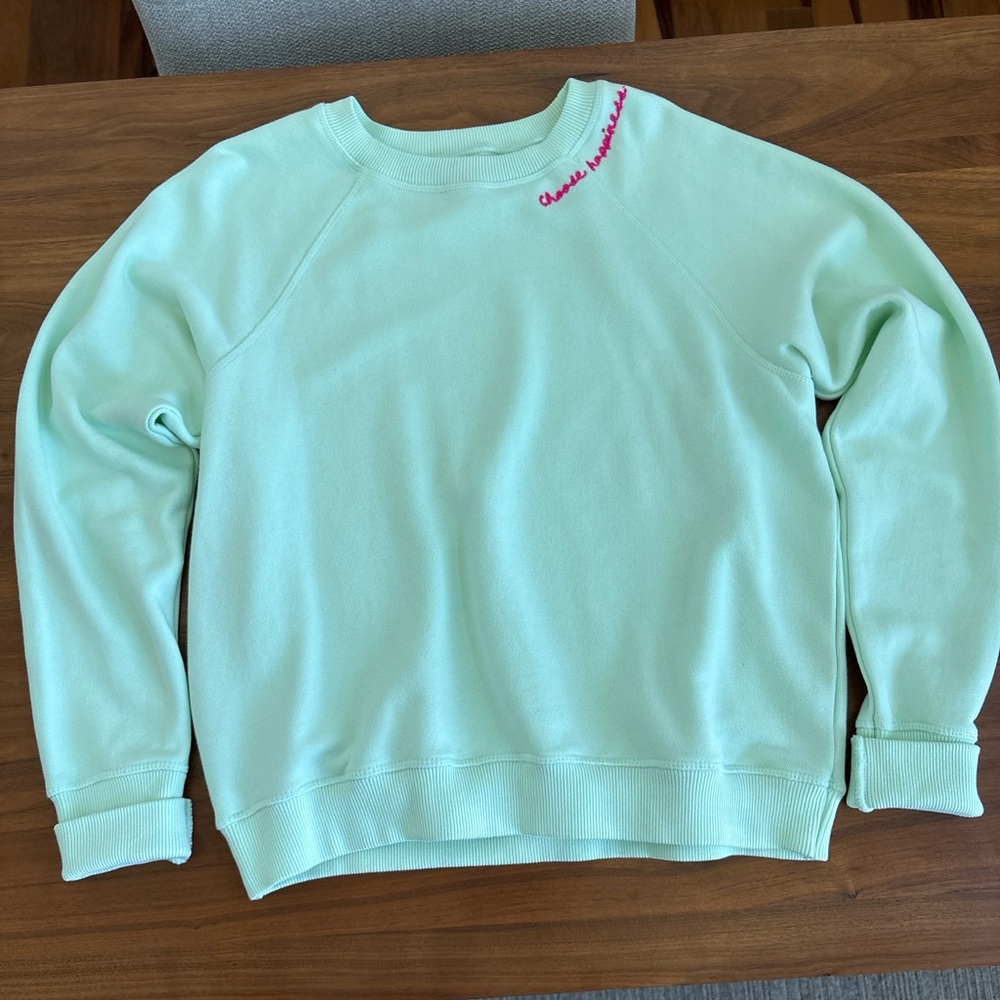 Spiritual Gangster Hailey Embroidered Sweatshirt Choose Happiness Size Small - Picture 3 of 9